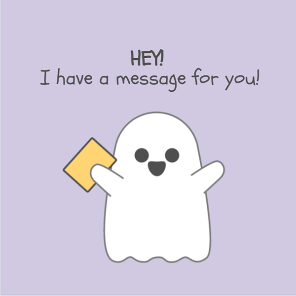 Ghost letter Genially templates